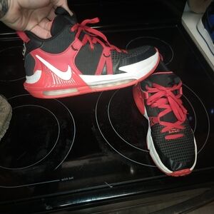 Nike Kids Black and Red Sneakers